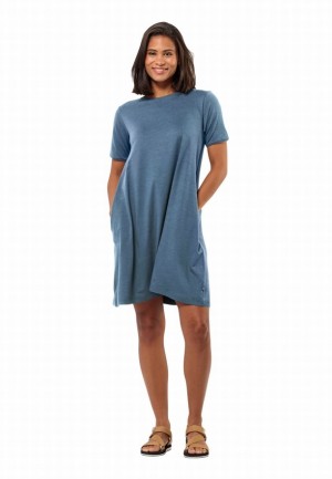 Peignoir Jack Wolfskin Travel Femme Bleu | 46588559
