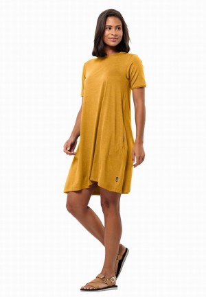 Peignoir Jack Wolfskin Travel Femme Jaune | 68087853