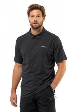 Polos Jack Wolfskin Delgami Homme Noir | 57406232