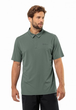 Polos Jack Wolfskin Delgami Homme Vert | 58262930