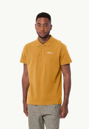 Polos Jack Wolfskin Essential Homme Jaune | 95383416