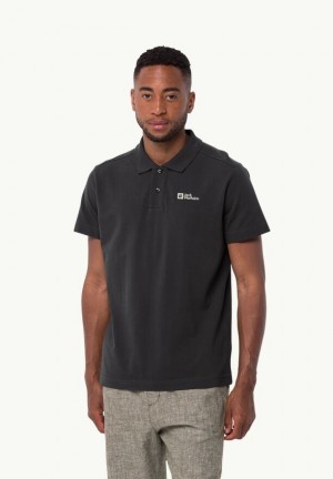Polos Jack Wolfskin Essential Homme Noir | 46084473