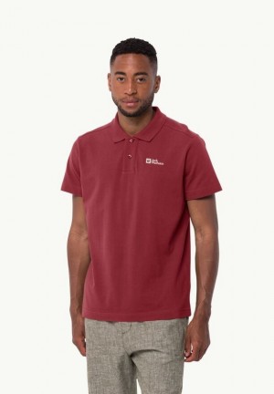 Polos Jack Wolfskin Essential Homme Rouge | 77083611
