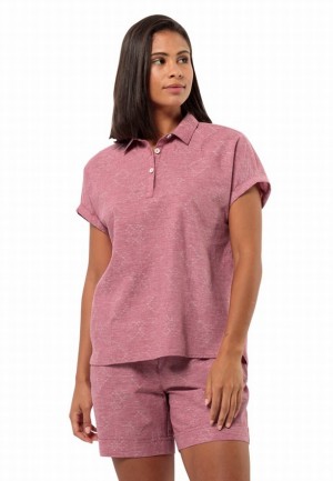 Polos Jack Wolfskin Karana Femme Rose | 10193947