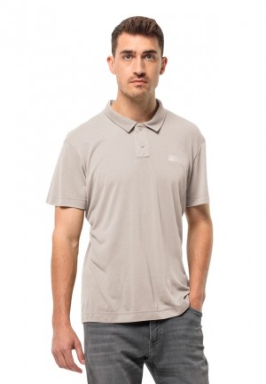 Polos Jack Wolfskin Pikeh Homme Beige | 62981410