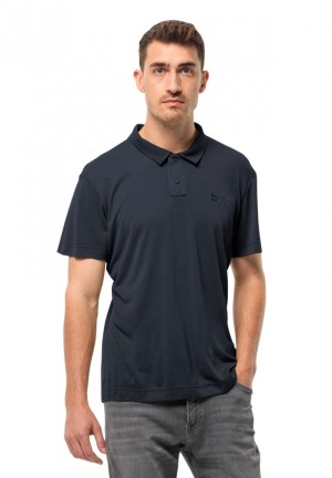 Polos Jack Wolfskin Pikeh Homme Bleu Marine | 94950739