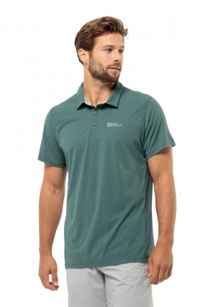 Polos Jack Wolfskin Prelight Trail Homme Vert | 71172390