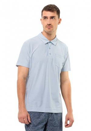 Polos Jack Wolfskin Terral Homme Bleu | 54899069