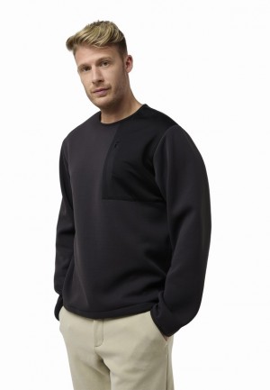 Pulls Jack Wolfskin Wanderest Pullover Homme Noir | 27148203