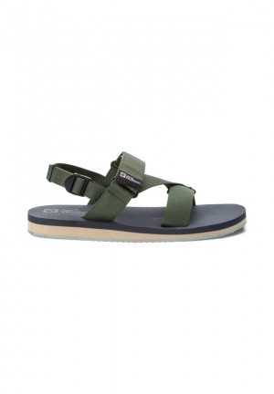 Sandale Jack Wolfskin Urban Entdeckung Belt Homme Vert | 51311994