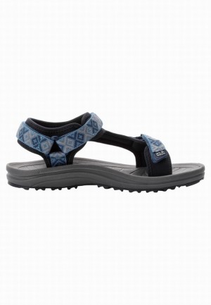 Sandale Jack Wolfskin Wave Breaker Femme Bleu | 12974381