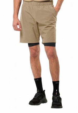 Short Jack Wolfskin Bike Commute Homme Marron | 41273430