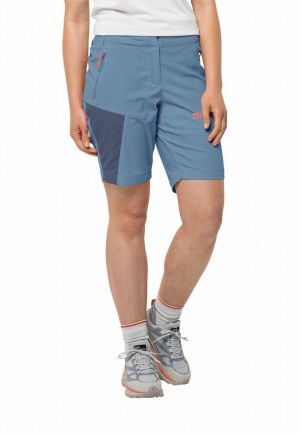 Short Jack Wolfskin Glastal Femme Bleu | 10499493