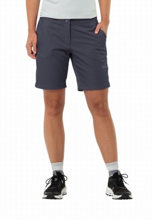 Short Jack Wolfskin Hiking Alpine Femme Bleu Marine | 77346652