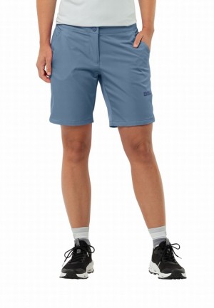 Short Jack Wolfskin Hiking Alpine Femme Bleu | 88069150