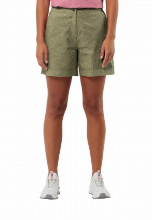 Short Jack Wolfskin Karana Femme Vert Olive | 13243367