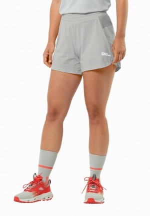 Short Jack Wolfskin Prelight 2in1 Femme Grise | 78740240