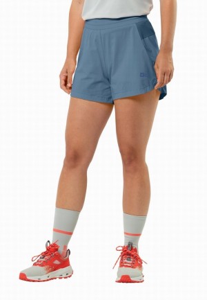 Short Jack Wolfskin Prelight 2in1 Femme Bleu | 73238594