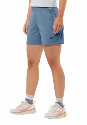 Short Jack Wolfskin Prelight Femme Bleu | 38891274