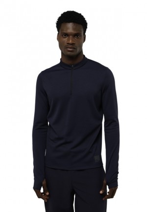 T Shirts Jack Wolfskin Bike Commute Hz Homme Bleu Marine | 75610563