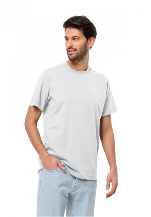 T Shirts Jack Wolfskin Essential Homme Blanche | 82829345