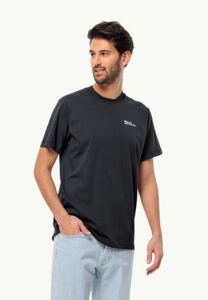 T Shirts Jack Wolfskin Essential Homme Noir | 50102909