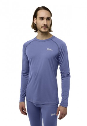 T Shirts Jack Wolfskin Infinite Light Ls Homme Bleu Marine | 67223678