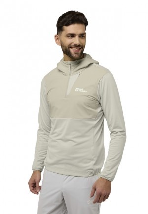 T Shirts Jack Wolfskin Prelightrail Hoody Homme Grise | 22633633
