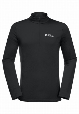 T Shirts Jack Wolfskin Skyhermal Hz Homme Noir | 16580459