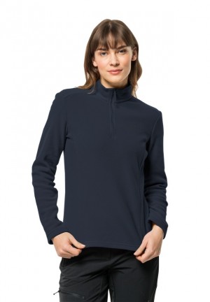 T Shirts Jack Wolfskin Taunus Hz Femme Bleu Marine | 49749519