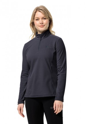 T Shirts Jack Wolfskin Taunus Hz Femme Bleu Marine | 52244053