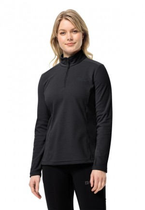T Shirts Jack Wolfskin Taunus Hz Femme Noir | 13972065