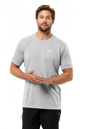 T Shirts Jack Wolfskin Vonnan S/s Homme Grise | 35727383