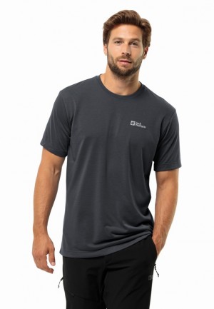 T Shirts Jack Wolfskin Vonnan S/s Homme Noir | 43130536