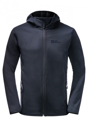 Veste Softshell Jack Wolfskin Bornberg Hoody Homme Bleu Marine | 36277979