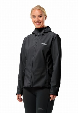 Veste Softshell Jack Wolfskin Bornberg Hoody Femme Noir | 80340945