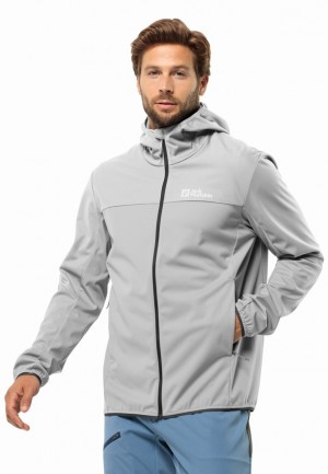 Veste Softshell Jack Wolfskin Feldberg Hoody Homme Grise | 95471878
