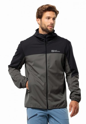 Veste Softshell Jack Wolfskin Feldberg Hoody Homme Noir | 95082372