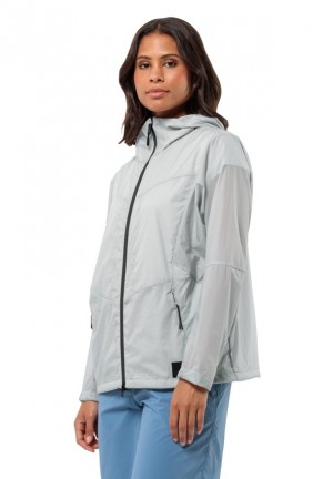 Veste Softshell Jack Wolfskin Wanderjahr Femme Grise | 21033176