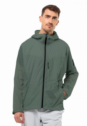 Veste Softshell Jack Wolfskin Wanderjahr Homme Vert | 48932035