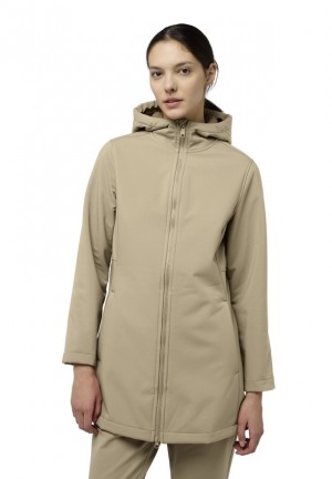 Veste Softshell Jack Wolfskin Windland Femme Kaki | 12818283