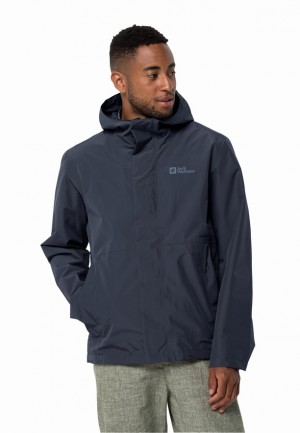 Vestes De Pluie Jack Wolfskin Baydream Homme Bleu Marine | 96803763