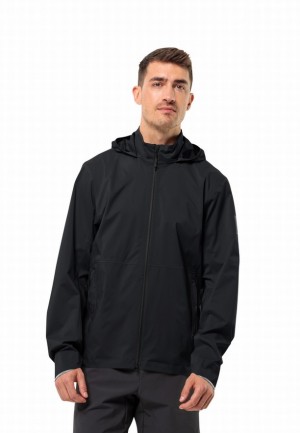Vestes De Pluie Jack Wolfskin Bike Commute 2.5l Homme Noir | 95440695