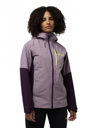 Vestes De Pluie Jack Wolfskin Eagle Peak 2l Femme Violette | 57330248