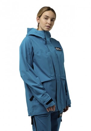Vestes De Pluie Jack Wolfskin Expdn 3l Femme Bleu | 60294814