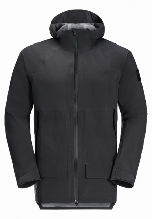Vestes De Pluie Jack Wolfskin Goldgewann Homme Noir | 53352316