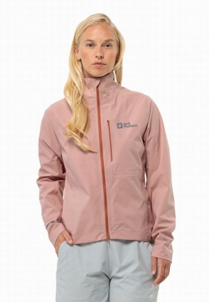 Vestes De Pluie Jack Wolfskin Gravex 2.5l Femme Rose | 74550500