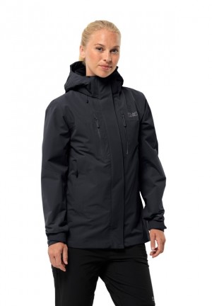 Vestes De Pluie Jack Wolfskin Jasper 2l Femme Noir | 37420318