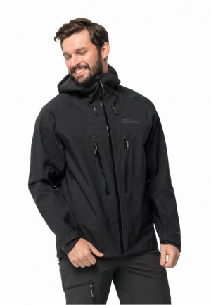 Vestes De Pluie Jack Wolfskin Kammweg 3l Homme Noir | 57801408