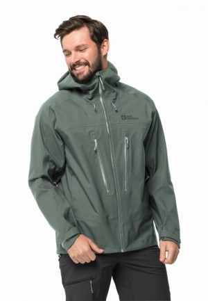 Vestes De Pluie Jack Wolfskin Kammweg 3l Homme Vert | 56030884